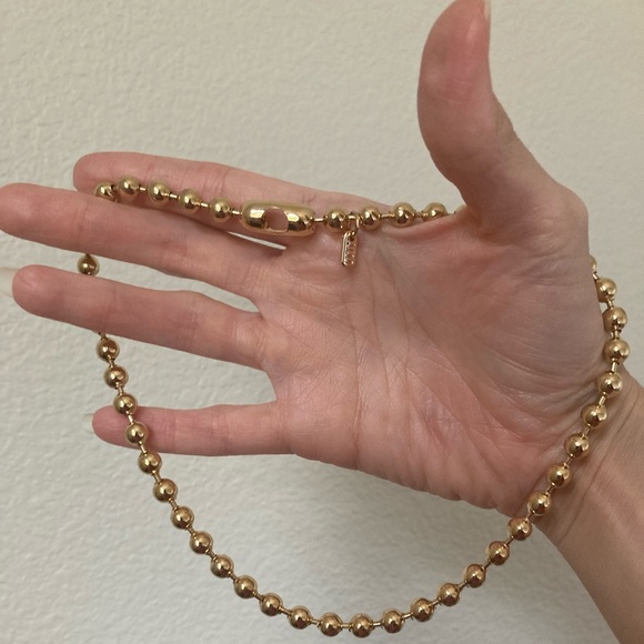 New Vanessa Mooney boss ball gold chain necklace - Picture 4 of 6